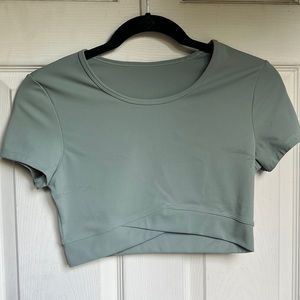 Green Cropped Top